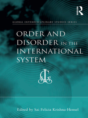 cover image of Order and Disorder in the International System